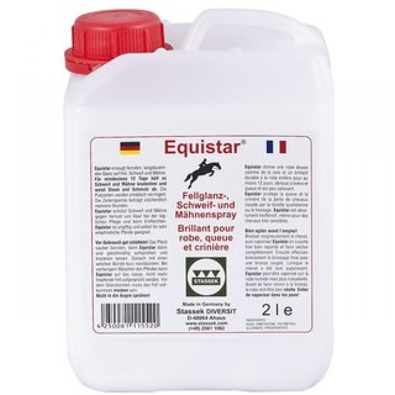Stassek EQUISTAR Fellglanz-, Schweif- und Mähnenspray, 2 lit., Kanister