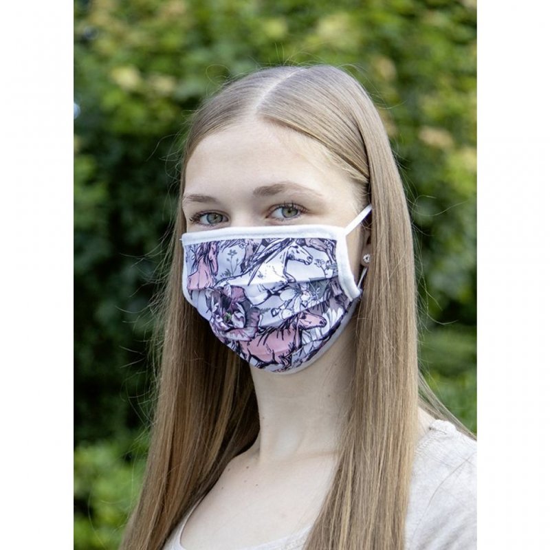 HKM Mund-Nasen-Gesichtsmaske -Stoff bedruckt-