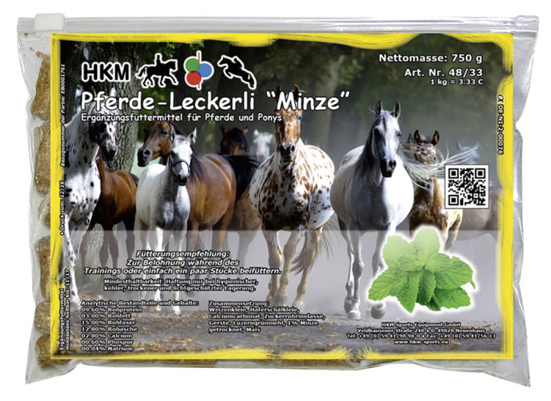 HKM Pferde-Leckerli -Minze-, 750 g