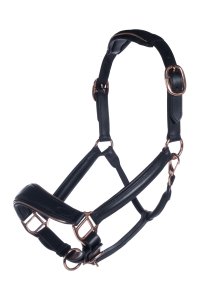 HKM Lederhalfter -Rosegold-