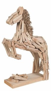 HKM Statue Pferd im Sprung 54 x 34 x 15 cm