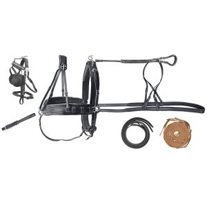 German Riding Zweispännergeschirr Biothane Cob